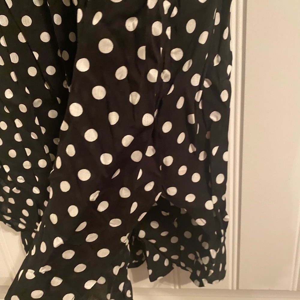Black Dress with White Polka Dots - Picture 6 of 8